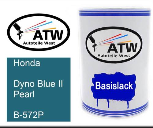 Honda, Dyno Blue II Pearl, B-572P: 500ml Lackdose, von ATW Autoteile West.